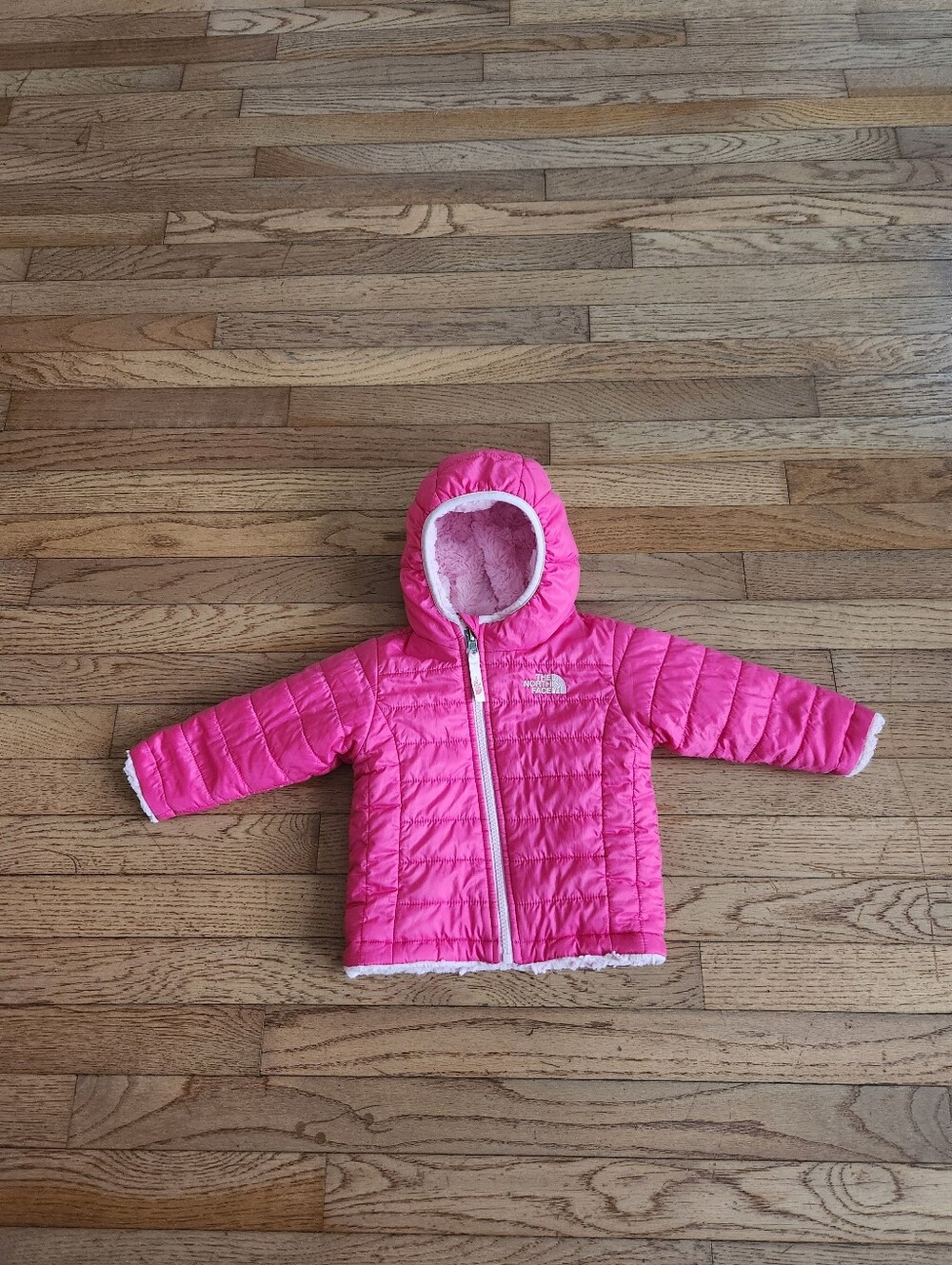 Girls North Face Coat Size 6-12 Months